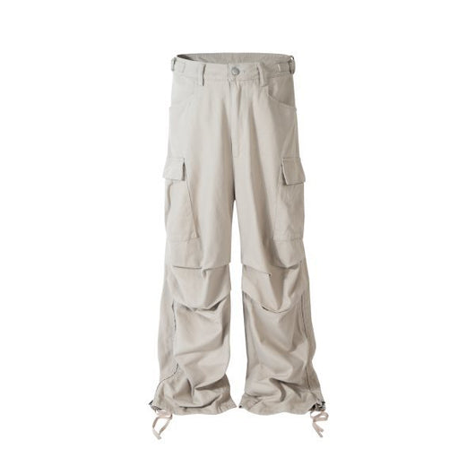 Pantalón Cargo Ancho con Pliegues y Cierre Lateral - Image 38