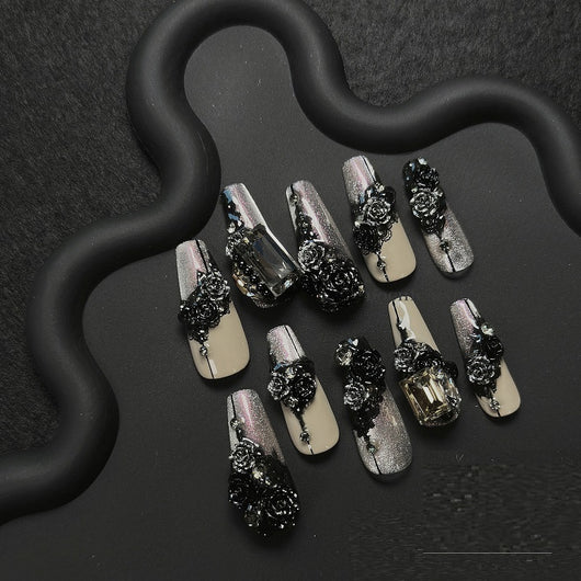 Manicura Personalizada Gato Ojo de Gato Negro Rosa Sexy - Image 13
