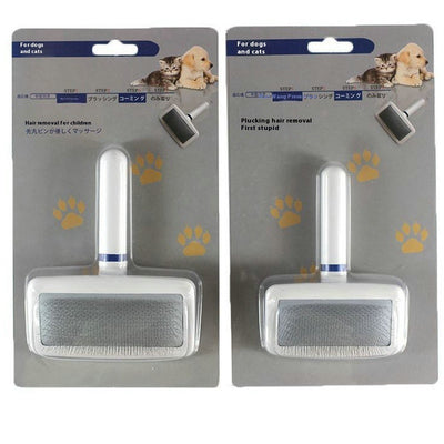 Peine de Aguja Plana con Cojín de Aire para Mascotas - Desanuador Mágico para Perros y Gatos - Image 14