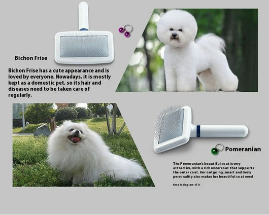 Peine de Aguja Plana con Cojín de Aire para Mascotas - Desanuador Mágico para Perros y Gatos - Image 19