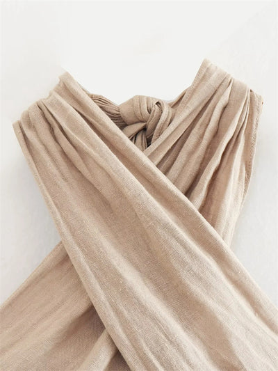Top Halter de Lino Versátil para Mujer - Diseño Minimalista - Image 27