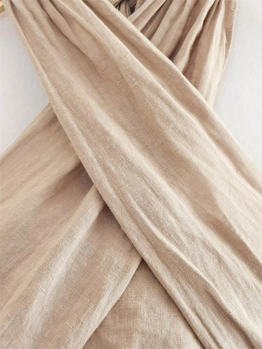 Top Halter de Lino Versátil para Mujer - Diseño Minimalista - Image 29
