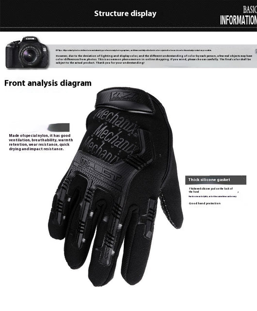 Guantes Tácticos Sellados Army Fan para Motocicleta - Protección Total de Dedos con Agarre Antideslizante - Image 23