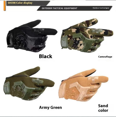 Guantes Tácticos Sellados Army Fan para Motocicleta - Protección Total de Dedos con Agarre Antideslizante - Image 24