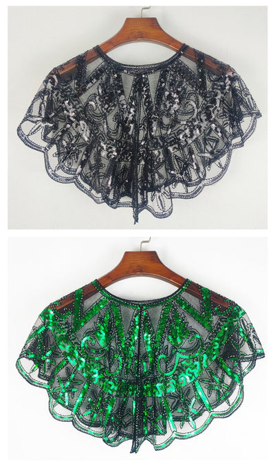 Capa Brillante con Lentejuelas y Malla para Mujer - Image 20