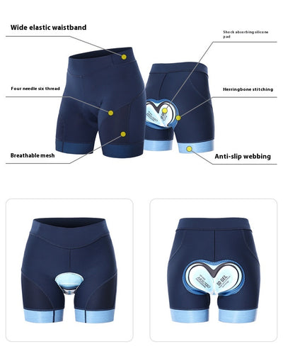 Pantalones Cortos Ciclismo Mujer con Gel de Sílice Acolchado - Image 32