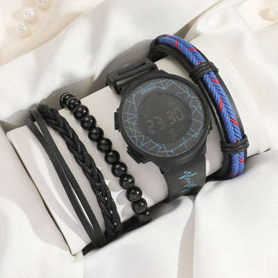 Reloj Pulsera Cuarzo con Cinturón Creativo y Set de Brazaletes - Image 15