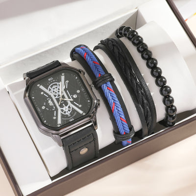 Reloj Pulsera Cuarzo con Cinturón Creativo y Set de Brazaletes - Image 16