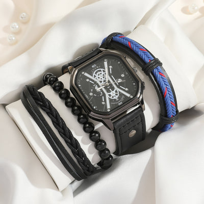 Reloj Pulsera Cuarzo con Cinturón Creativo y Set de Brazaletes - Image 19