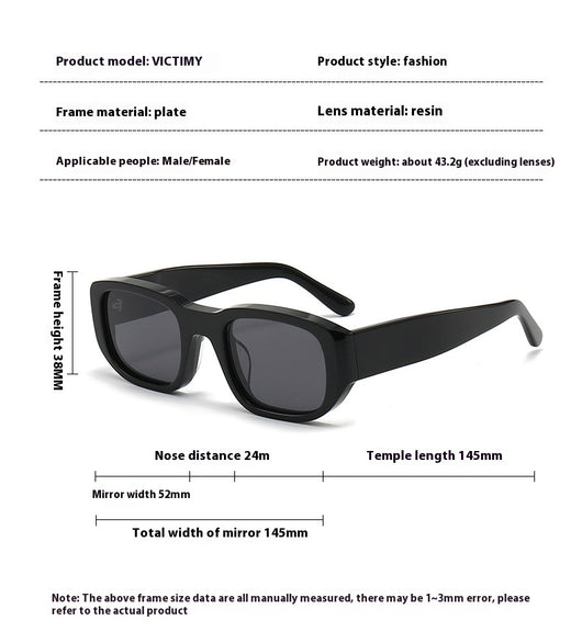 Gafas de Sol Hip Hop Retro Nylon con Cristales Gruesos - Image 13