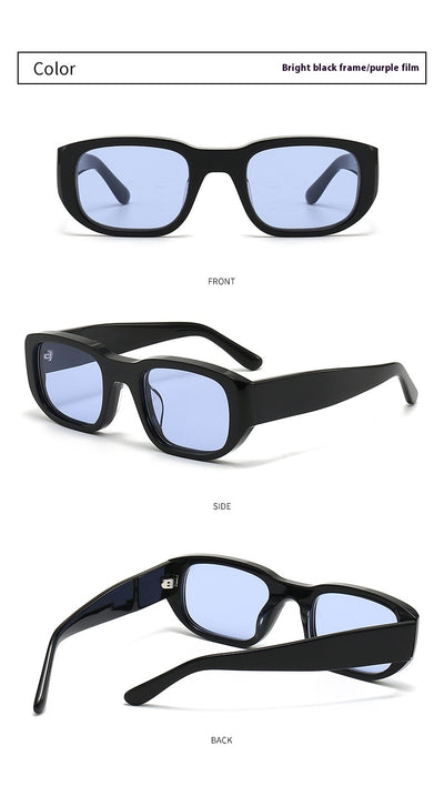 Gafas de Sol Hip Hop Retro Nylon con Cristales Gruesos - Image 16