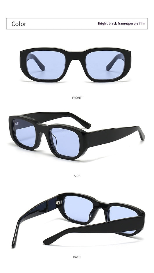 Gafas de Sol Hip Hop Retro Nylon con Cristales Gruesos - Image 16