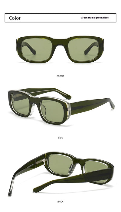 Gafas de Sol Hip Hop Retro Nylon con Cristales Gruesos - Image 21