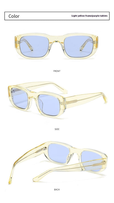 Gafas de Sol Hip Hop Retro Nylon con Cristales Gruesos - Image 22