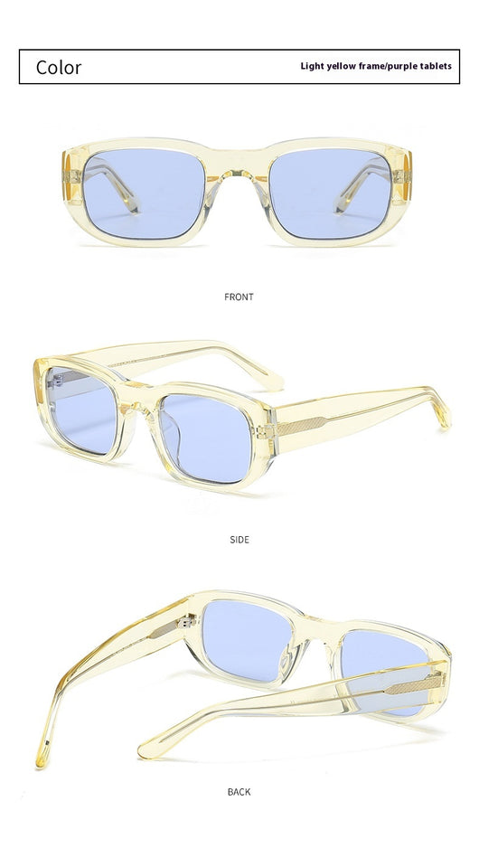 Gafas de Sol Hip Hop Retro Nylon con Cristales Gruesos - Image 22