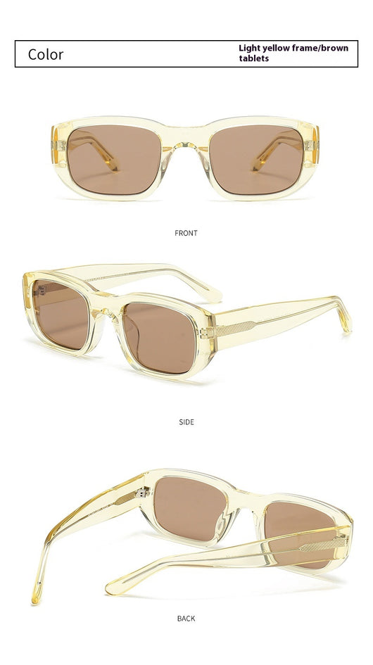 Gafas de Sol Hip Hop Retro Nylon con Cristales Gruesos - Image 26