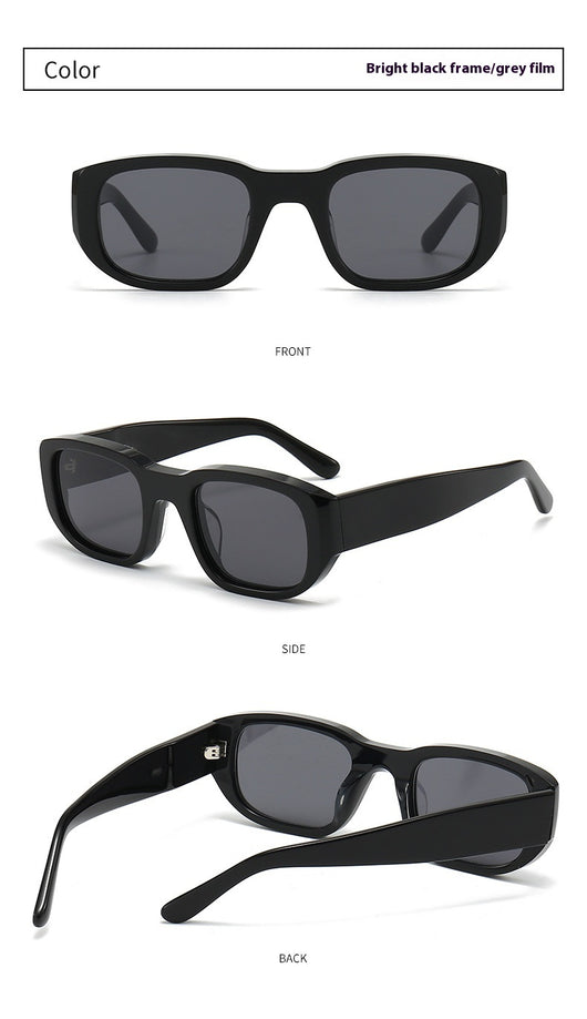 Gafas de Sol Hip Hop Retro Nylon con Cristales Gruesos - Image 27