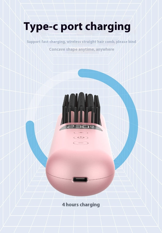 Peine Alisador Iónico Portátil con Cierre Abatible para Cabello - Image 23