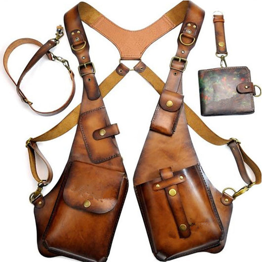 Billetera Steampunk Medieval de Cuero para Cinturón - Image 13