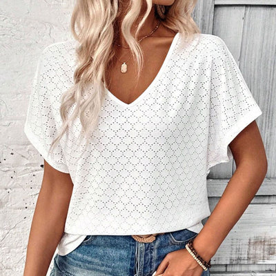 Camiseta Hueca Jacquard para Mujer - Image 13