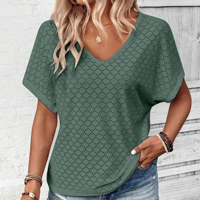 Camiseta Hueca Jacquard para Mujer - Image 17