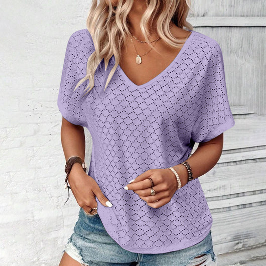 Camiseta Hueca Jacquard para Mujer - Image 19