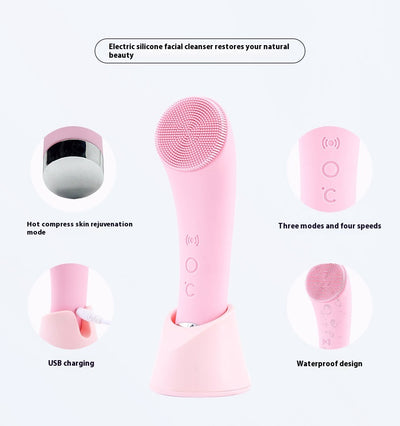 Cepillo Facial Eléctrico con Vibración y Calor - Image 12