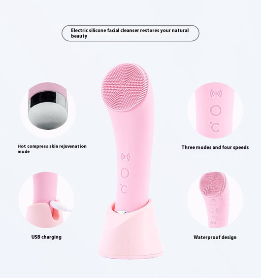 Cepillo Facial Eléctrico con Vibración y Calor - Image 12