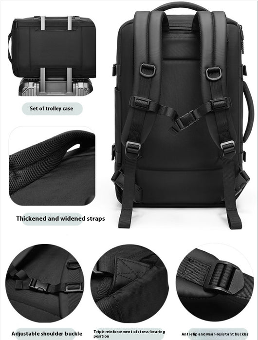 Mochila Ejecutiva Multifuncional Impermeable Oxford - Ideal para Viajes y Negocios - Image 30