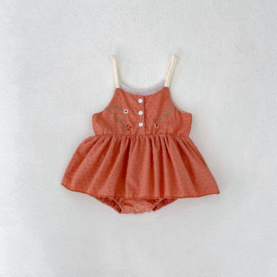 Mono Princesa con Falda Triangular Bordada y Tirantes Ajustables - Image 34