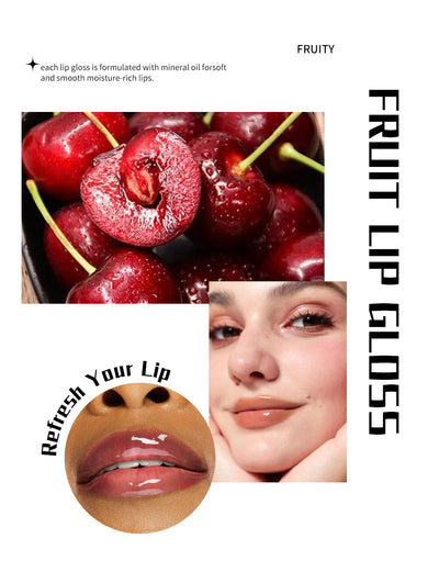 Brillo Labial Hidratante de Larga Duración con Sabor a Frutas - Image 9