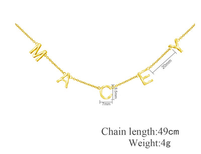 Collar Personalizado con Nombre en Letras del Alfabeto DIY - Image 17