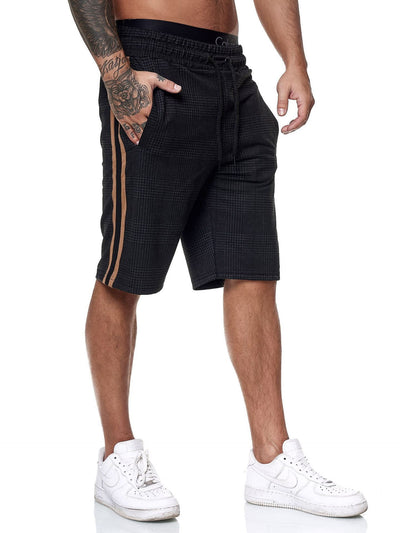 Pantalones Cortos de Cuadros para Hombre - Estilo Slim Fit Playa - Image 10