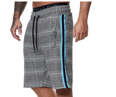 Pantalones Cortos de Cuadros para Hombre - Estilo Slim Fit Playa - Image 14