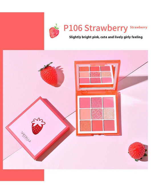 Paleta de Sombras 9 Colores con Brillo - Tonos Tierra y Naranja para Maquillaje Profesional - Image 16