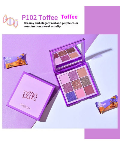 Paleta de Sombras 9 Colores con Brillo - Tonos Tierra y Naranja para Maquillaje Profesional - Image 18