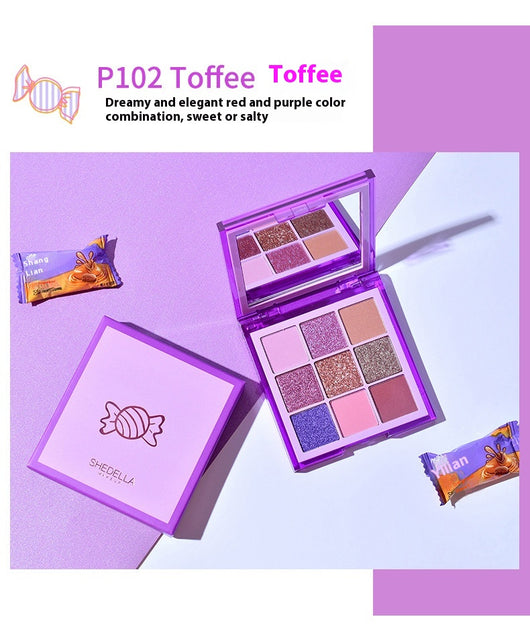 Paleta de Sombras 9 Colores con Brillo - Tonos Tierra y Naranja para Maquillaje Profesional - Image 18