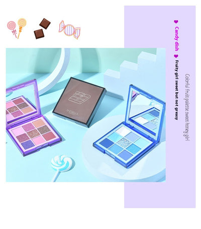 Paleta de Sombras 9 Colores con Brillo - Tonos Tierra y Naranja para Maquillaje Profesional - Image 20