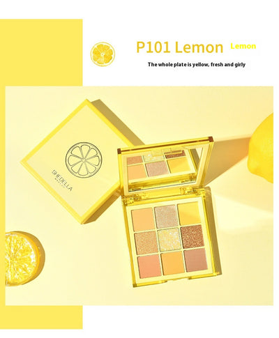Paleta de Sombras 9 Colores con Brillo - Tonos Tierra y Naranja para Maquillaje Profesional - Image 21