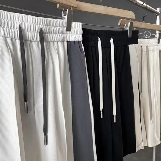 Conjunto de Verano para Hombre: Camiseta Manga Corta con Costuras Contrastantes + Shorts Casuales - Image 55