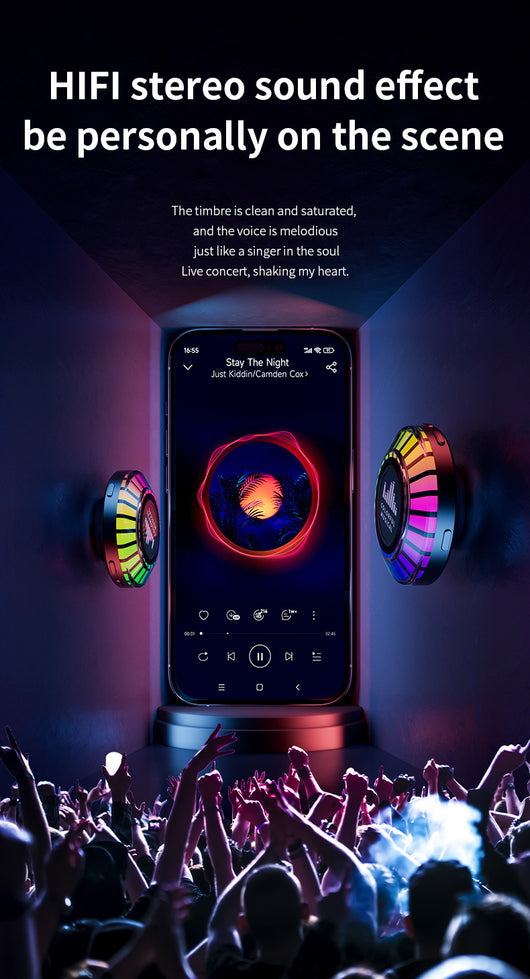 Parlante Portátil Bluetooth con Luces LED Rítmicas y Subwoofer 72 Colores - Image 11