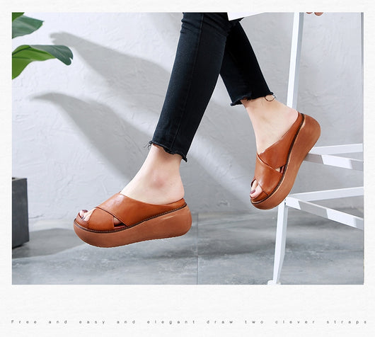 Sandalias Plataforma Mujer Talla Grande - Cuña Cómoda Punta Abierta - Image 7
