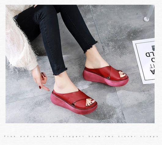 Sandalias Plataforma Mujer Talla Grande - Cuña Cómoda Punta Abierta - Image 8