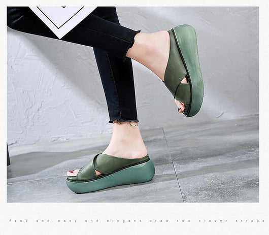 Sandalias Plataforma Mujer Talla Grande - Cuña Cómoda Punta Abierta - Image 10