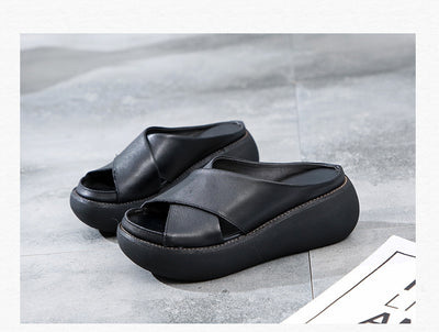 Sandalias Plataforma Mujer Talla Grande - Cuña Cómoda Punta Abierta - Image 12