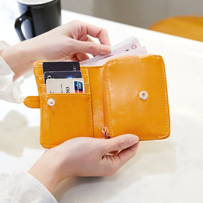 Cartera Corta Retro para Mujer - Monedero Estudiante Elegante Multiusos - Image 35