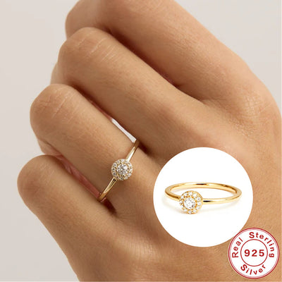 Anillo de Moissanita con Esquinas Redondeadas Wind en Oro 18K - Image 16