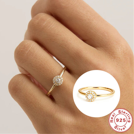 Anillo de Moissanita con Esquinas Redondeadas Wind en Oro 18K - Image 16