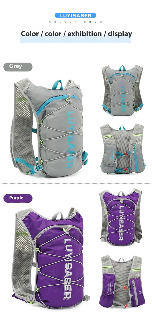Mochila de Running Multifuncional de Nailon con Reflejante de Seguridad - Image 13