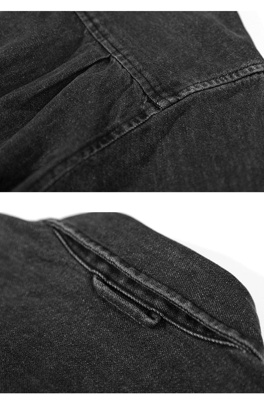 Camisa Denim Holgada con Hombros Caídos para Hombre - Image 24